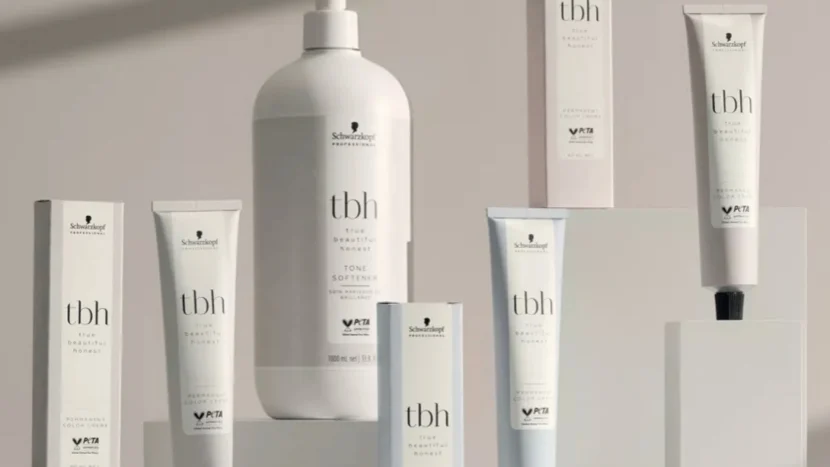 Imagen de la familia de productos TBH de Schwarzkopf con diferentes tipos de envases y packagings